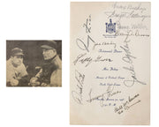Jimmie Foxx, Lefty Grove, McGowan & 9 More Signed "Max Bishop" Program BAS Auto