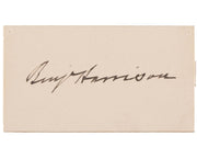 President Benjamin Harrison Signed Cut JSA Auto - A Perfect Example!