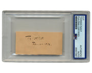 Thomas Nast Signed PSA Cut Auto Creator of Republican Elephant & Dem. Donkey