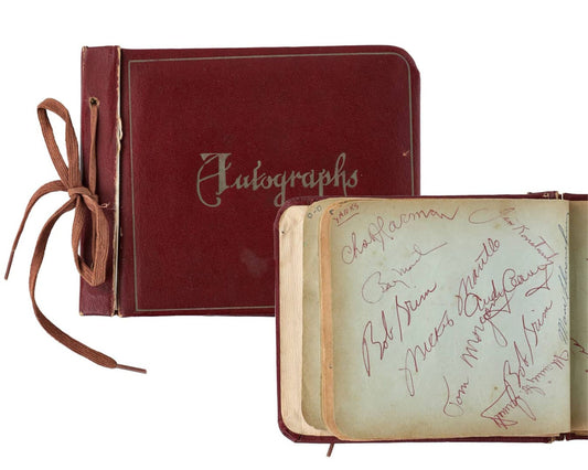 Rookie Era M. Mantle, Berra, Ford, Stengel Multi Signed Auto Album PSA 190 Sigs