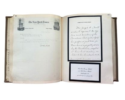 President T. Roosevelt Taft & 190+ Notables Signed Canadian Club Autograph Album