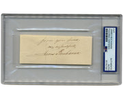 President James Buchanan Signed Cut Autograph PSA Auto - A Clean Example!
