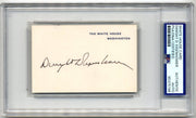 President Dwight Eisenhower Signed White House Card PSA - Very Rare Example!