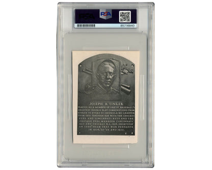 White Sox Ray Schalk Hall of Fame Plaque Cut Signature PSA Gem Mint 10 Auto