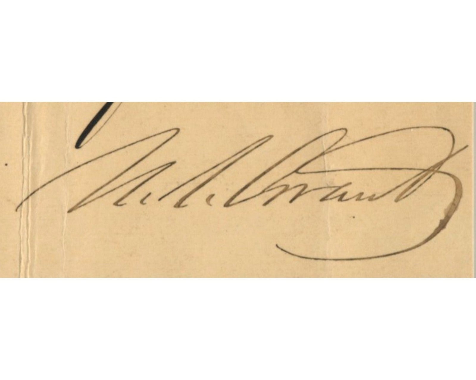 President & General Ulysses S. Grant Signed Cut Document PSA Auto