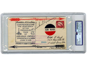 President Herbert Hoover Signed Abraham Lincoln Tomb First Day Cover PSA Auto