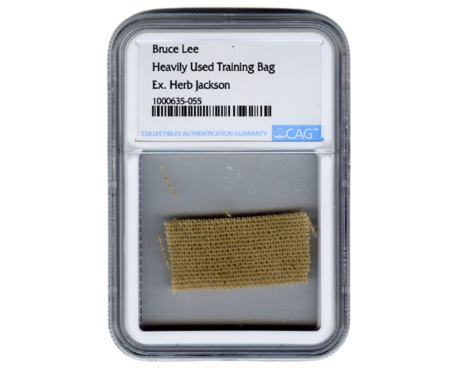 Bruce Lee's Used Training Bag Relic CAG Ex Jackson, Lee's Student & Friend!