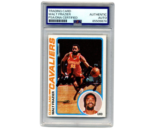 1978 Topps Walt Frazier Signed Cavaliers Card of Knicks Legend PSA/DNA