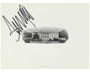 President Donald Trump Signed White House Engraving! JSA - Incredibly Rare!