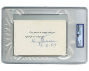 President Harry Truman Complies with Autograph Request! Bold Auto PSA
