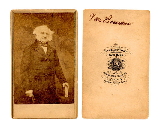 Very Rare President Martin Van Buren Mathew Brady CDV - Full Body Pose