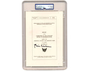 President Bill Clinton Signed Souvenir Typescript of Impeachment Report PSA Auto