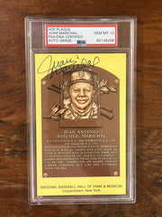 Juan Marichal Signed HOF Post Card PSA Gem Mint 10 Auto