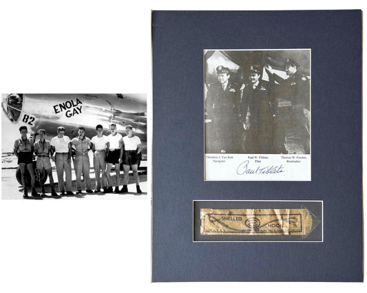 Enola Gay / Hiroshima Flown Emergency Survival Kit, Signed Photo Ex George Caron