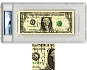 Apollo's Last Moonwalker Gene Cernan Signed Currency $1 Dollar Bill PSA Auto