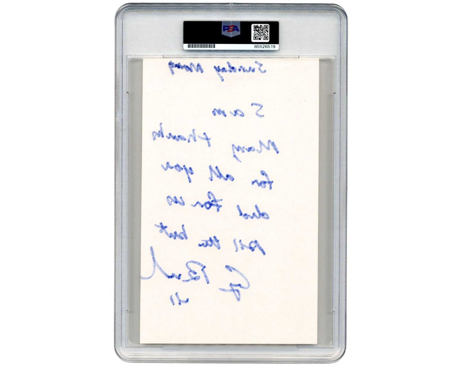President George H. W. Bush RARE W.H. Format Signed Letter to Valet PSA Mint 9