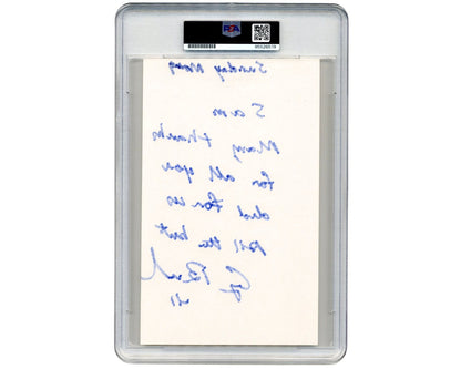 President George H. W. Bush RARE W.H. Format Signed Letter to Valet PSA Mint 9