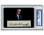 President Franklin Roosevelt Signed Cut Display, Bold Example! PSA Auto