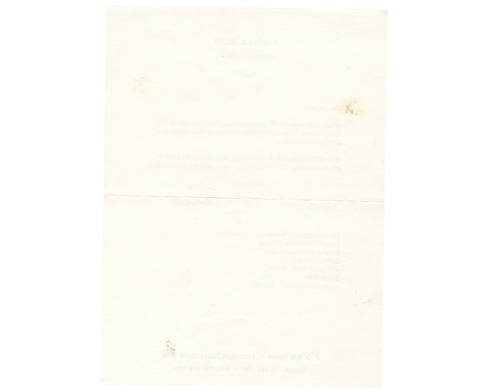 President George H.W. Bush on Scowcroft "respect...no bounds" Signed Letter PSA