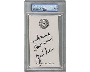 President George W. Bush Signed Cut as Texas Governor! "To Michael" PSA