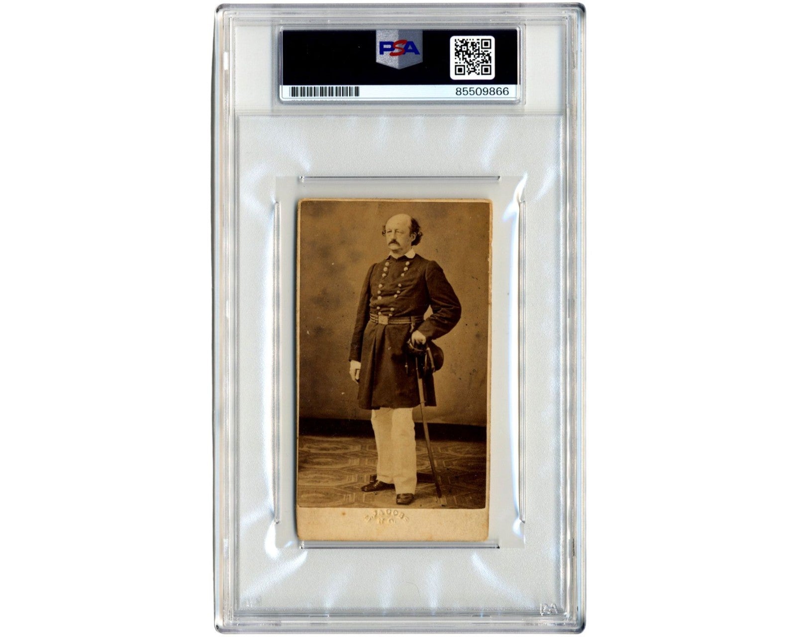 Rare Union Civil War General Benjamin Butler Signed CDV PSA Auto - Gorgeous
