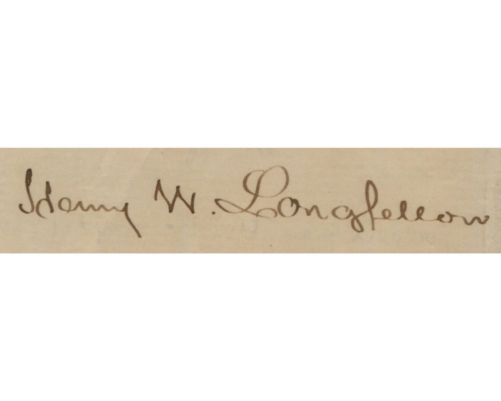 Iconic American Poet Henry Wadsworth Longfellow Handwritten Signed Letter PSA