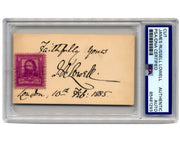 Fireside Poet & UK Diplomat James Russell Lowell Bold Signed Cut PSA Auto