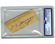 Civil War Union Admiral David Farragut Signed Cut Autograph PSA Auto