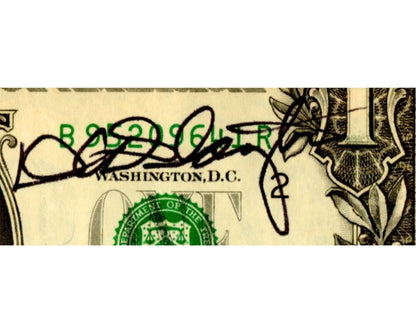 Mercury 7 Astronaut Deke Slayton Signed Currency $1 Dollar Bill PSA Auto