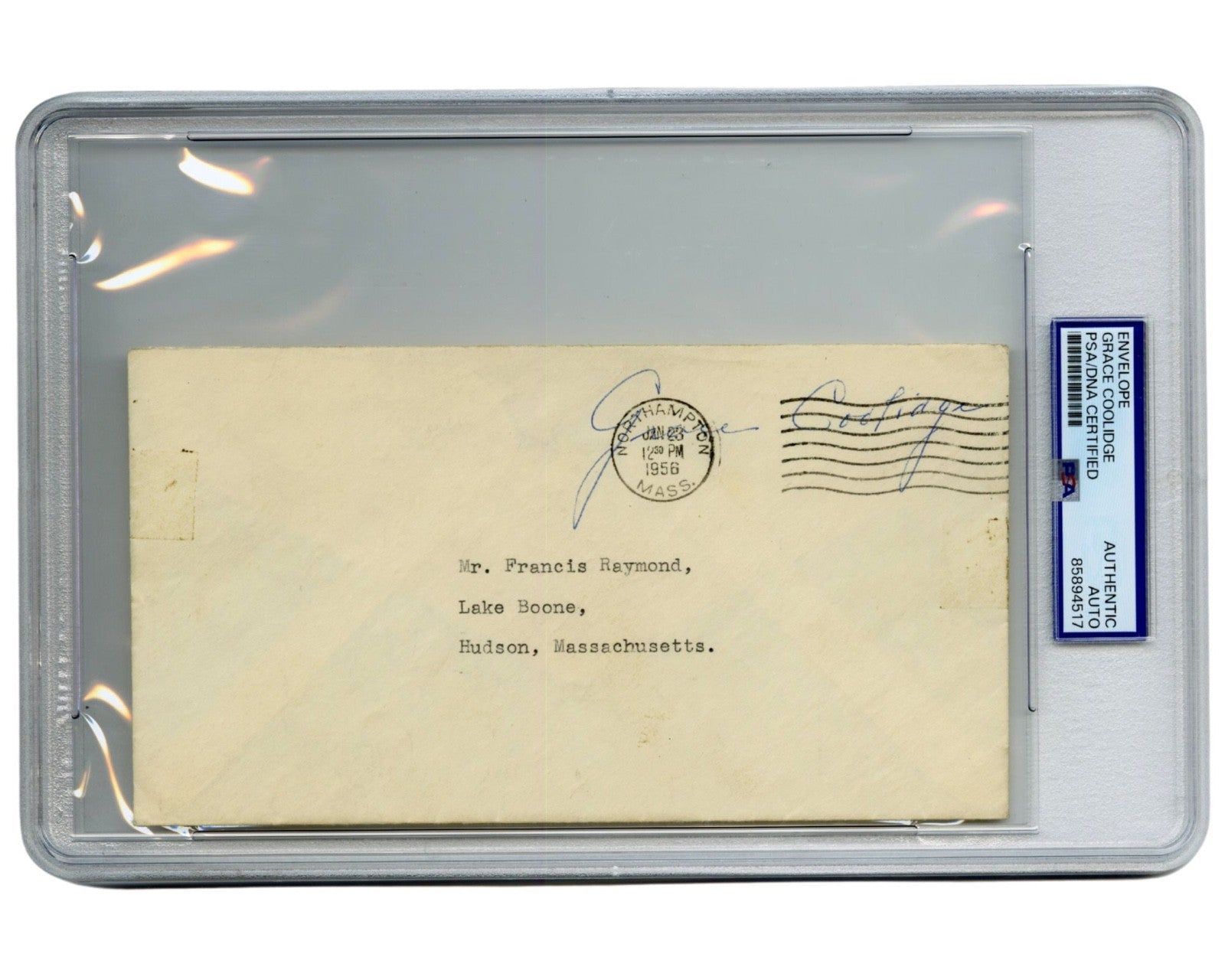 First Lady Grace Coolidge Signed Free Frank Envelope PSA Auto