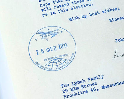 President John F. Kennedy Signed Letter Flown to Intl. Space Station! PSA Auto