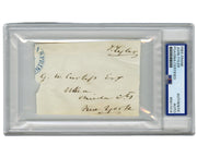 President John Tyler Signed Free Frank to New York! PSA Auto
