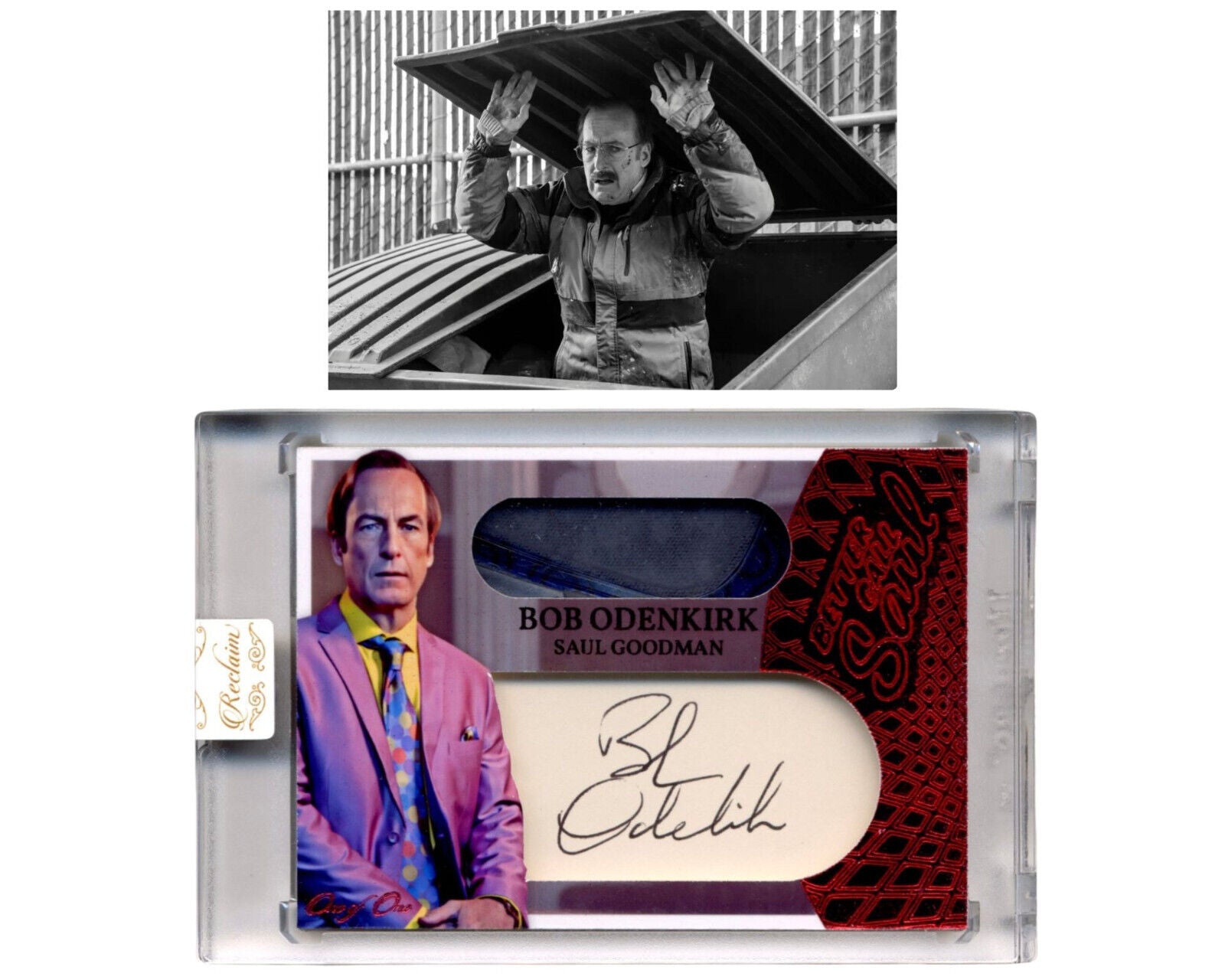 Bob Odenkirk Signed Screen-Worn Shoe Card By Reclaim from Better Call Saul! Auto