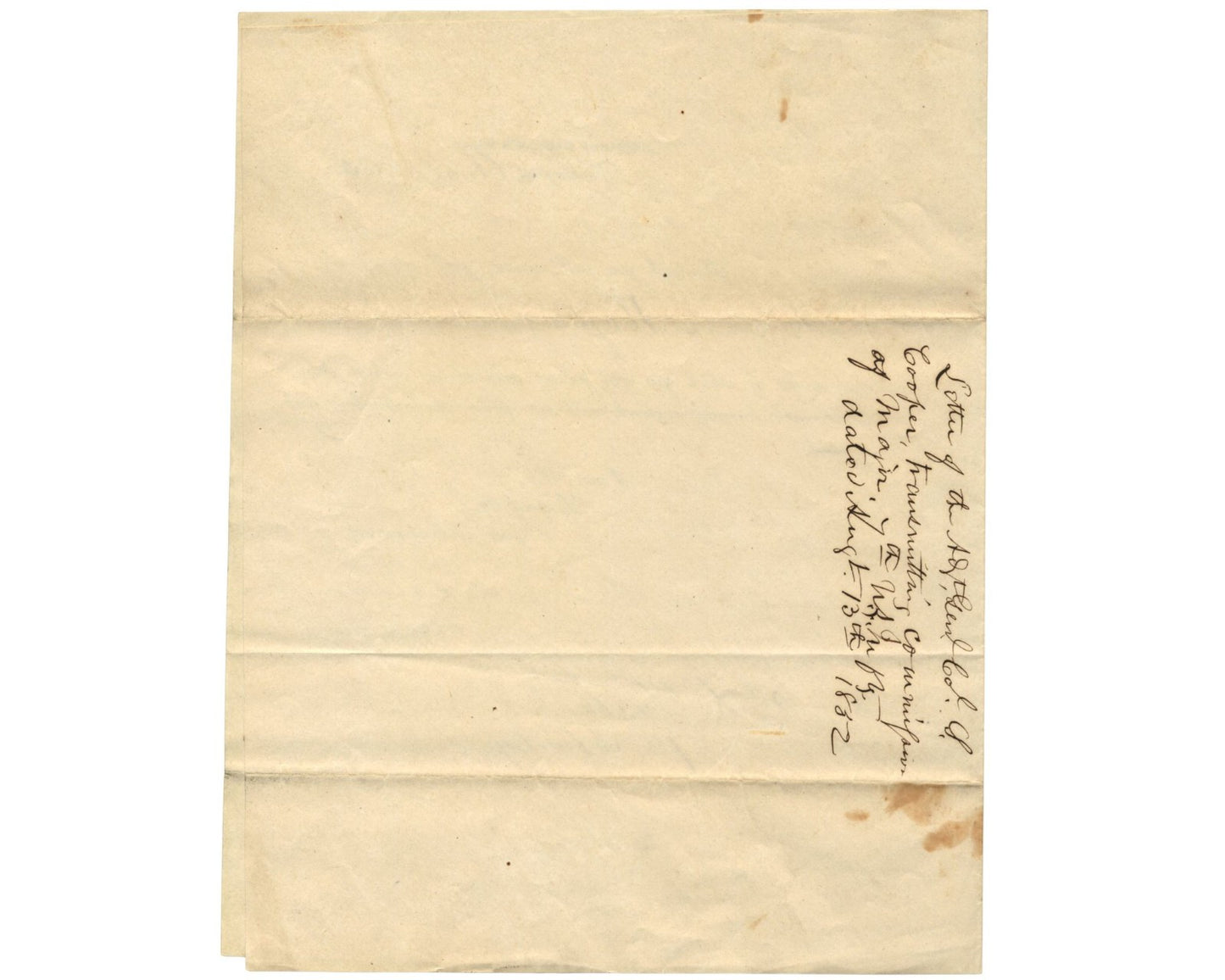 Civil War Key Confederate Adj. General Samuel Cooper Promotes Soldier PSA Auto