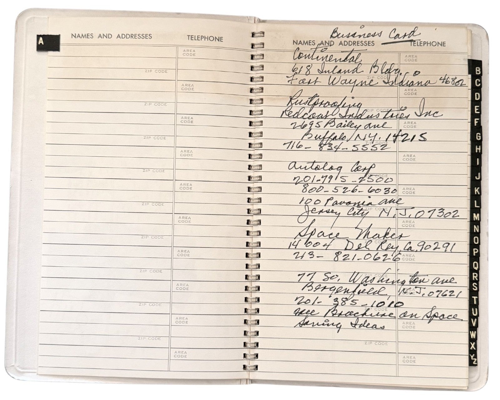 Willie Mays Personally Owned Address Book, Signed 2x! Ex. Mays Estate