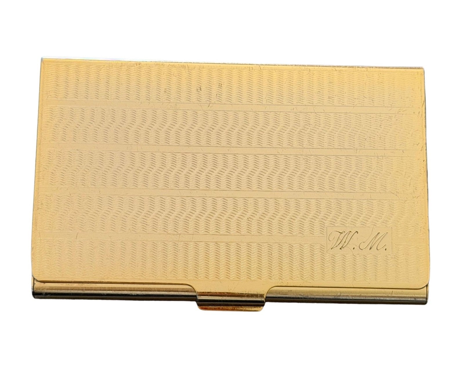 Willie Mays Personal Engraved Business Card Case, SF Giants Card Ex. Mays Estate