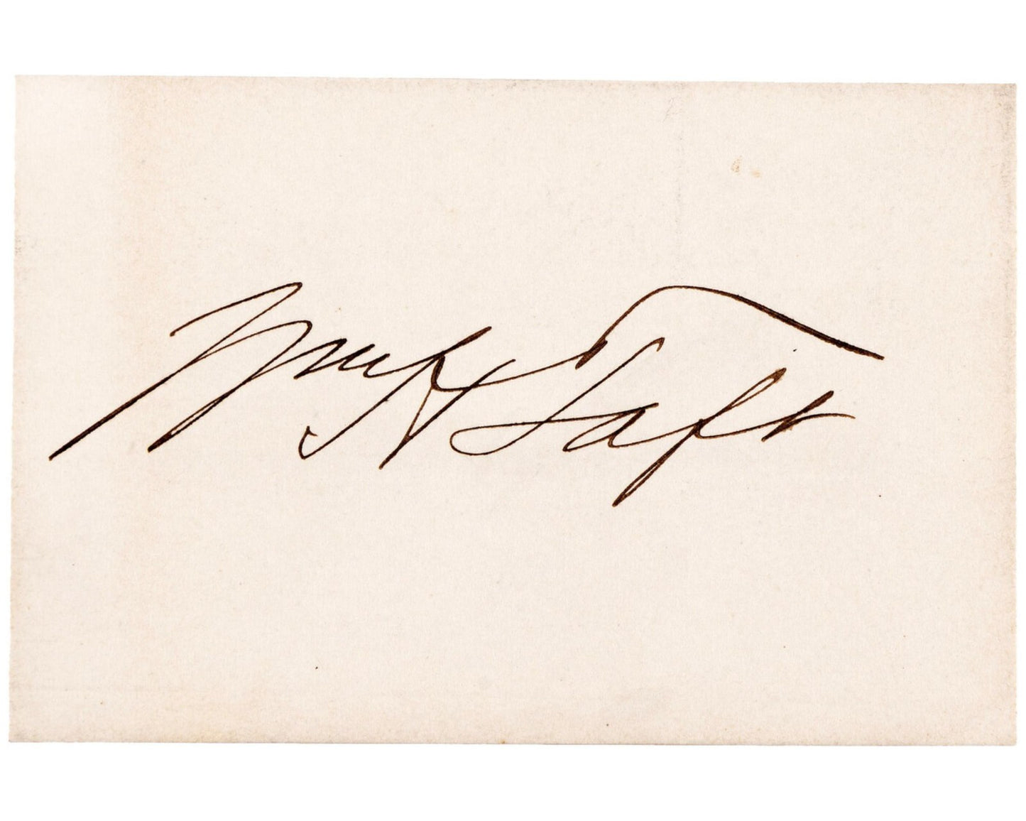 President & Supreme Court Justice William H. Taft Signed Cut - Perfect! JSA Auto
