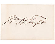 President & Supreme Court Justice William H. Taft Signed Cut - Perfect! JSA Auto