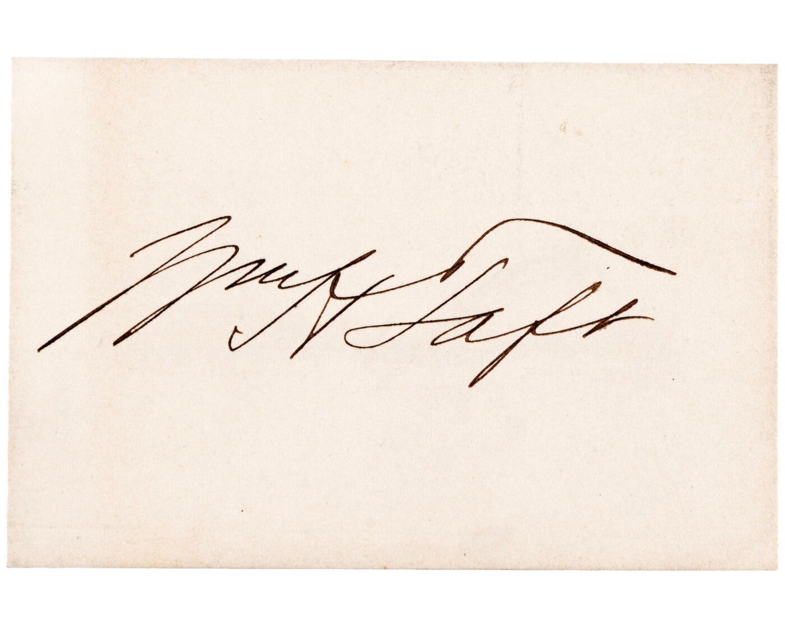 President & Supreme Court Justice William H. Taft Signed Cut - Perfect! JSA Auto