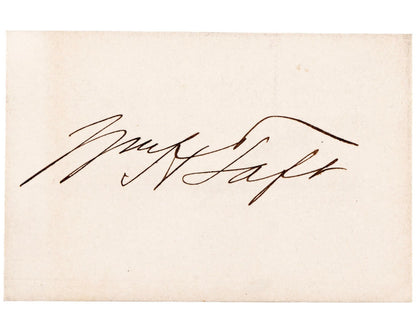 President & Supreme Court Justice William H. Taft Signed Cut - Perfect! JSA Auto