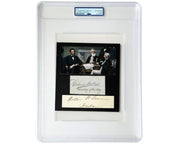 Lincoln Cabinet William Seward & Gideon Welles Signed Display PSA Auto - Unique!
