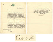 Canada P.M. ARTHUR MEIGHEN Signed Letter "Better Canadians...racial animosity"