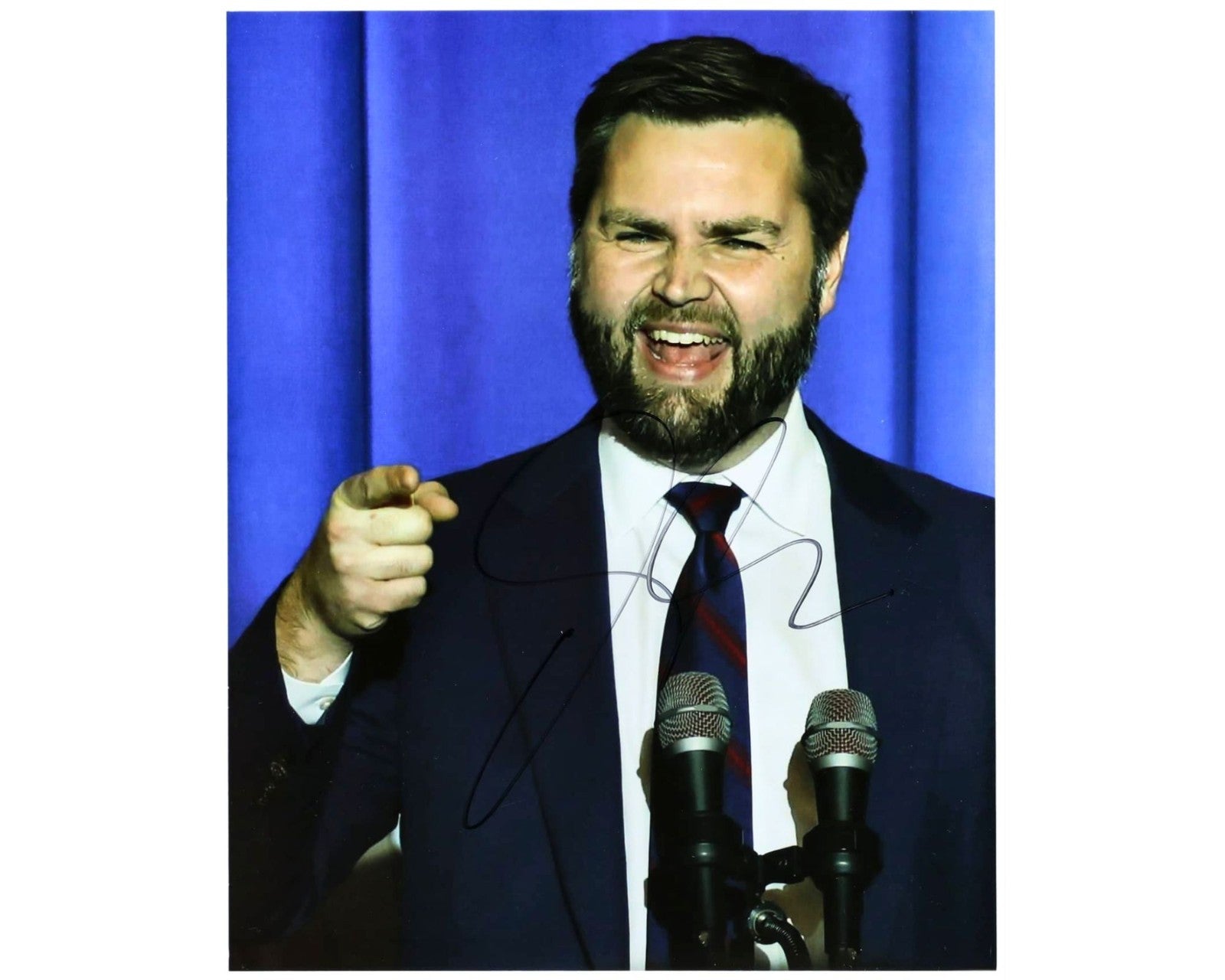 Vice President JD Vance Signed Photo - Rare Example of Trump & MAGA Heir JSA