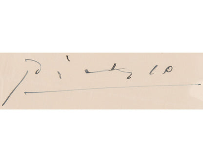 Rare Pablo Picasso Signed Handwritten Letter to his Financial Advisor PSA Auto