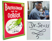 Dr. Seuss "Barholomew and the Oobleck" Boldly Signed Book JSA Auto