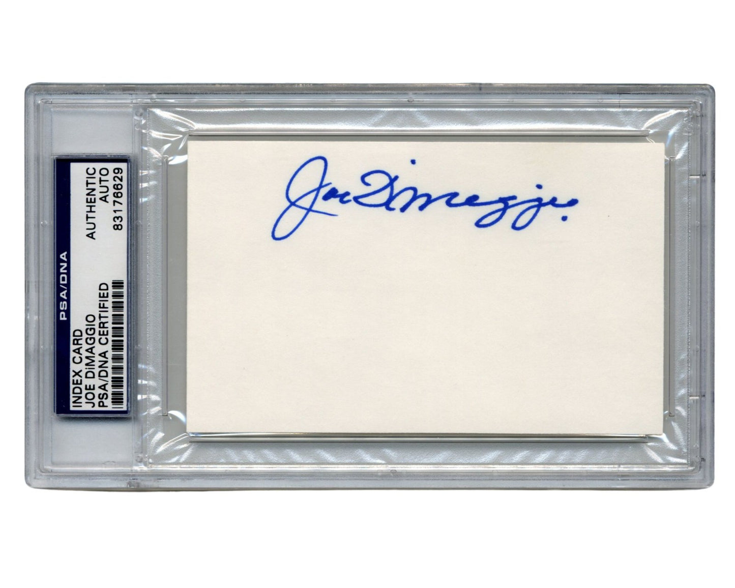 DiMaggio Brothers! Joe, Dom & Vince DiMaggio Signed Index Card Group! PSA Auto