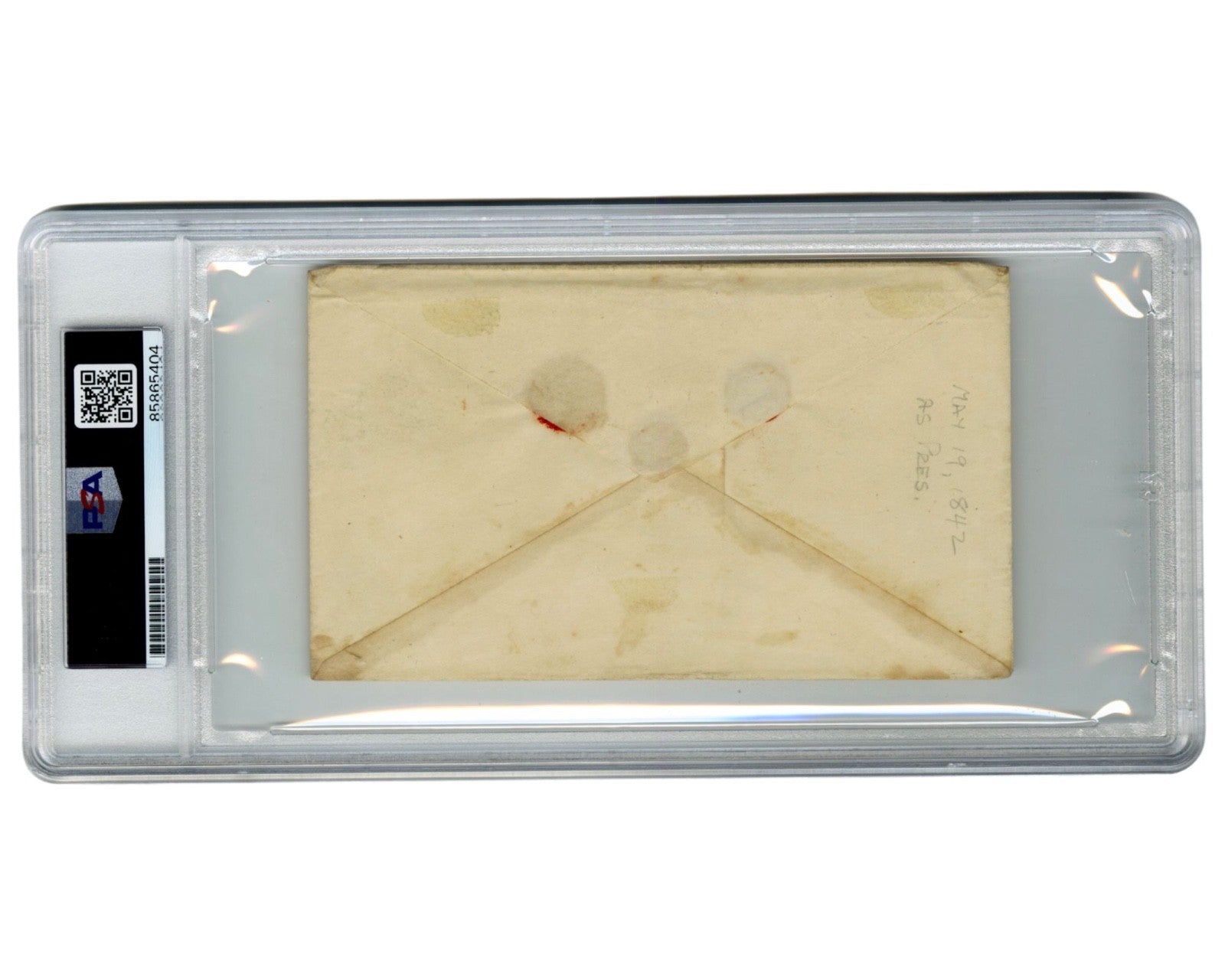 President John Tyler Signed Free Frank to Rhode Island! Rare as Pres! PSA Auto