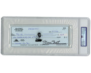 Willie Mays Signed Check to PG & E for Gas! PSA Gem Mint 10 Ex. Mays Estate