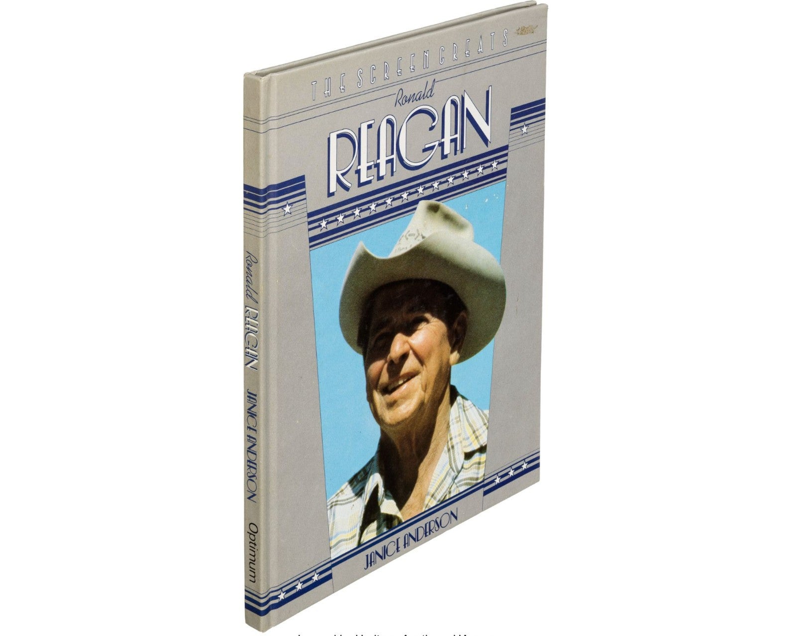 President Ronald Reagan Signed Book "The Screen Greats" BAS Auto