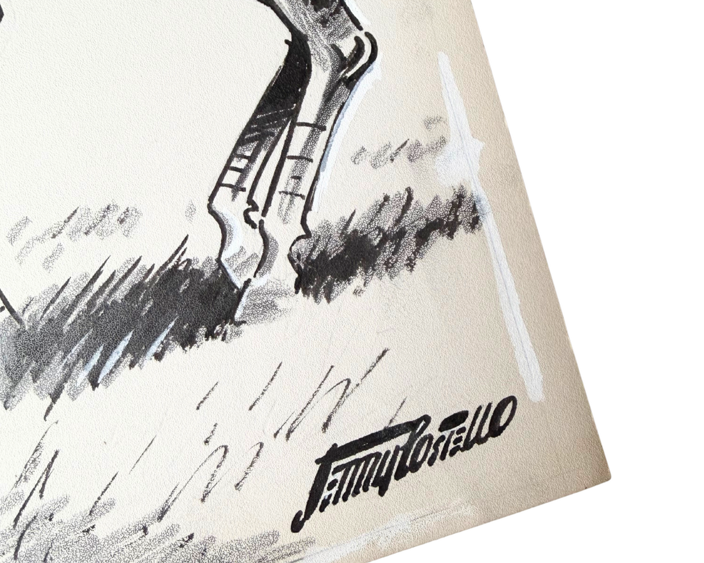 Disney Artist Jerry Costello "Eisenhower & Truman '52 Race" Original Drawing